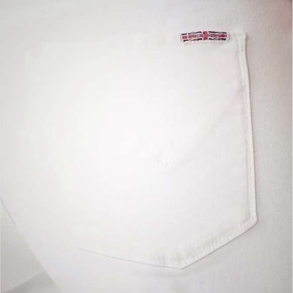 Hudson Jeans White ‘Asha’ Mid-Rise Cuffed Denim Shorts Size 26 - Picture 5 of 13